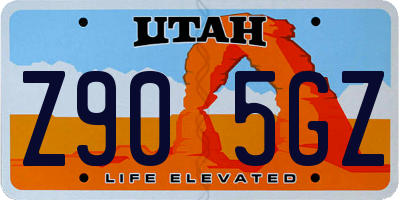 UT license plate Z905GZ