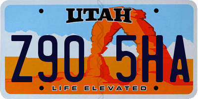 UT license plate Z905HA