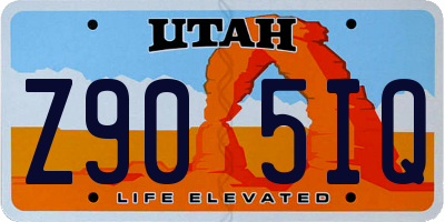 UT license plate Z905IQ
