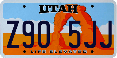 UT license plate Z905JJ