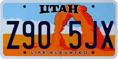 UT license plate Z905JX