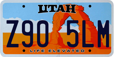 UT license plate Z905LM