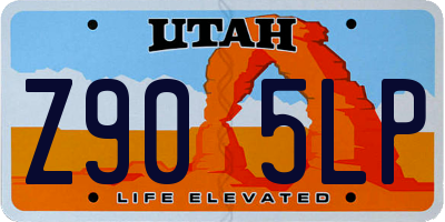 UT license plate Z905LP