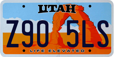 UT license plate Z905LS