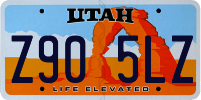 UT license plate Z905LZ