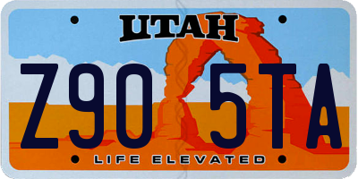 UT license plate Z905TA