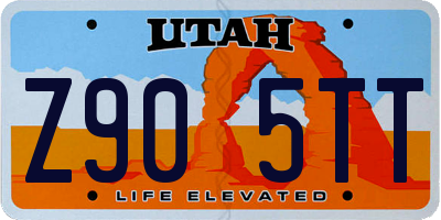 UT license plate Z905TT