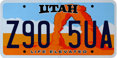 UT license plate Z905UA