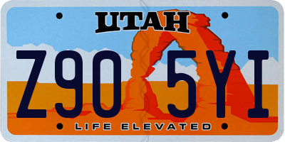 UT license plate Z905YI