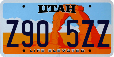 UT license plate Z905ZZ