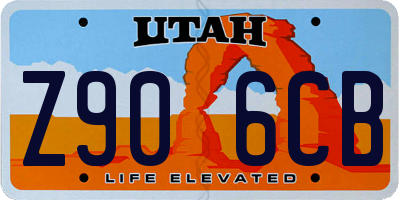 UT license plate Z906CB