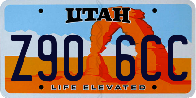 UT license plate Z906CC