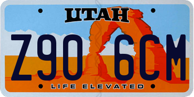 UT license plate Z906CM