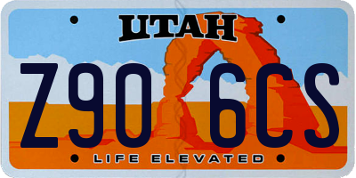 UT license plate Z906CS