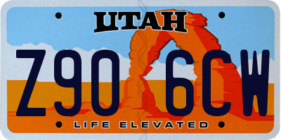 UT license plate Z906CW