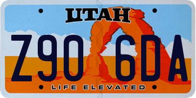 UT license plate Z906DA