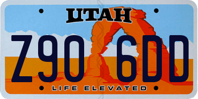 UT license plate Z906DD