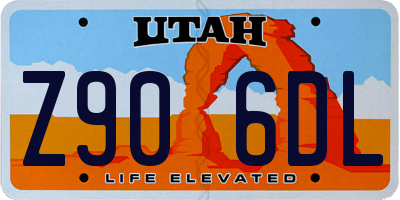 UT license plate Z906DL