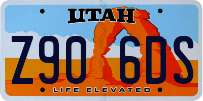 UT license plate Z906DS