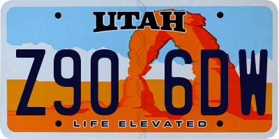 UT license plate Z906DW