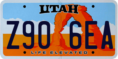 UT license plate Z906EA