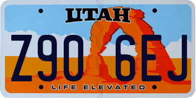 UT license plate Z906EJ