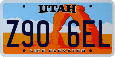 UT license plate Z906EL
