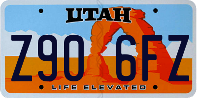 UT license plate Z906FZ