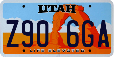 UT license plate Z906GA