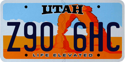 UT license plate Z906HC