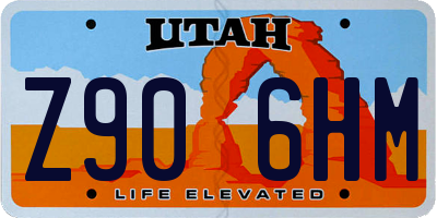 UT license plate Z906HM