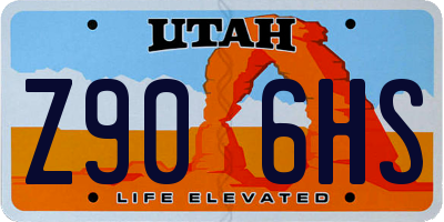 UT license plate Z906HS