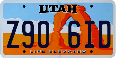 UT license plate Z906ID