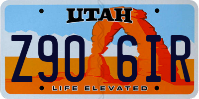 UT license plate Z906IR