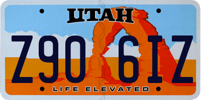 UT license plate Z906IZ