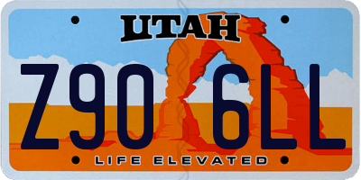 UT license plate Z906LL