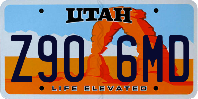 UT license plate Z906MD