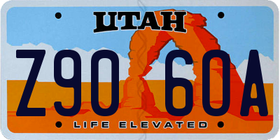UT license plate Z906OA