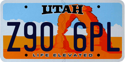 UT license plate Z906PL