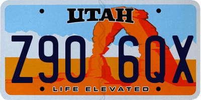 UT license plate Z906QX