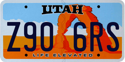 UT license plate Z906RS
