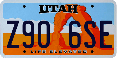 UT license plate Z906SE