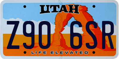 UT license plate Z906SR