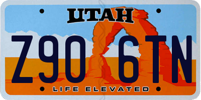 UT license plate Z906TN