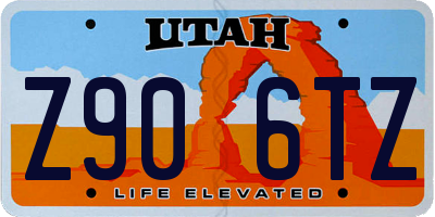 UT license plate Z906TZ