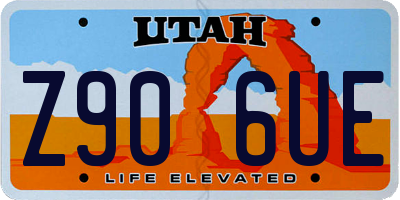 UT license plate Z906UE