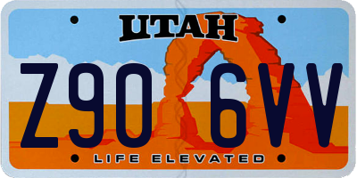UT license plate Z906VV