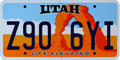 UT license plate Z906YI