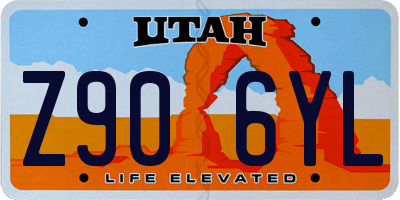 UT license plate Z906YL