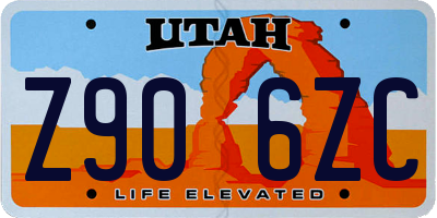 UT license plate Z906ZC